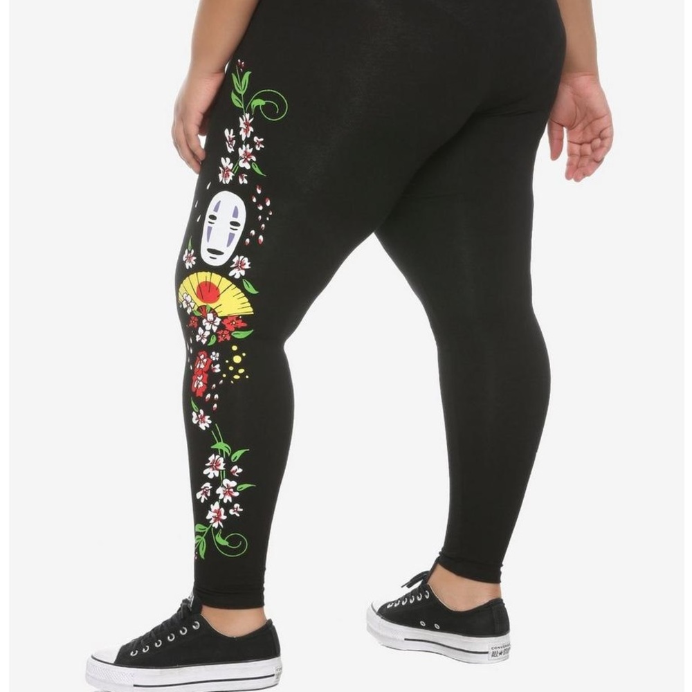 Studio Ghibli Spirited Away No Face Leggings Plus Size 2